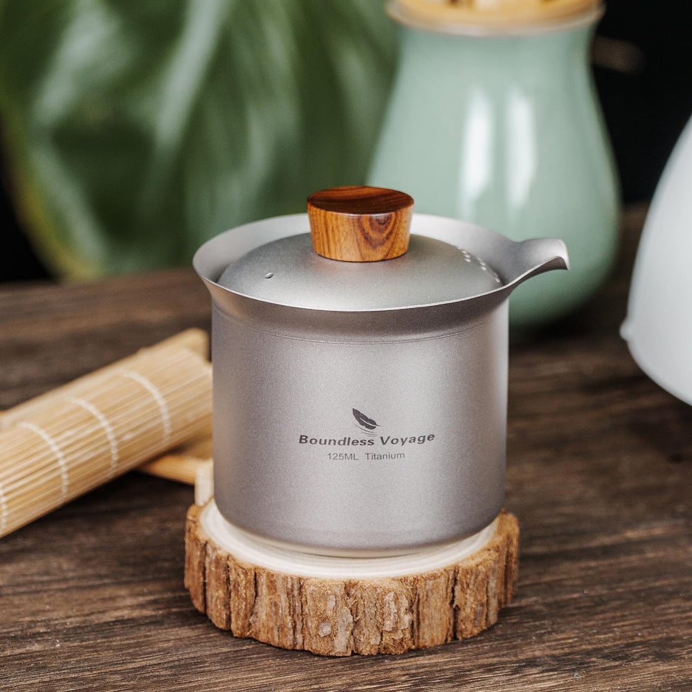 Boundless Voyage titanium cup maintains flavor with no metallic aftertaste