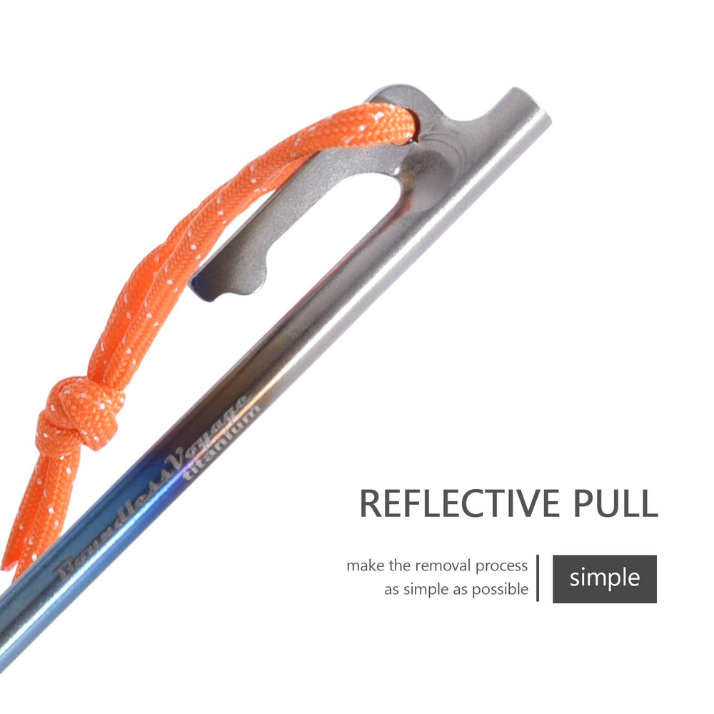 Boundless Voyage tent peg for hard soil penetration and strong anchoring.