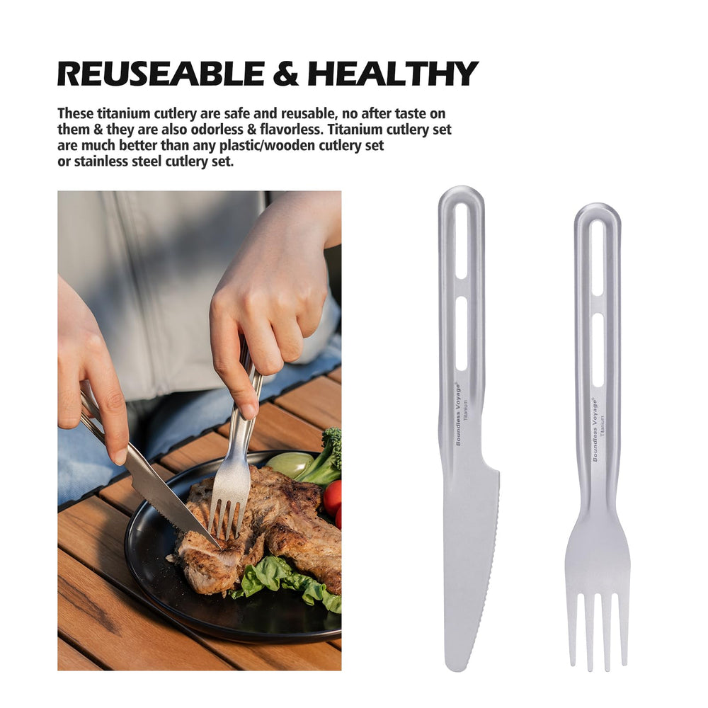 Boundless Voyage Ti1124T fork: burr-free comfort for outdoor dining