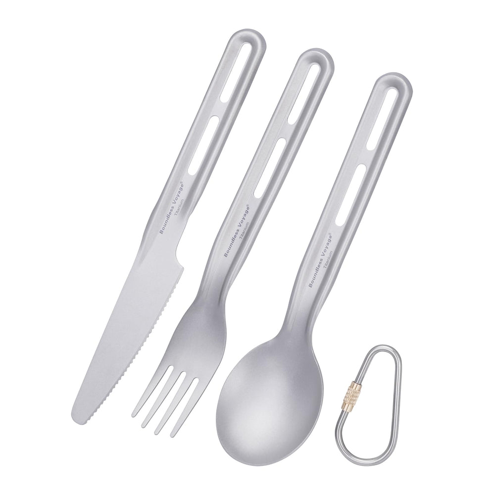 Boundless Voyage Ti1124T spoon: lightweight reusable camping utensil for easy meals