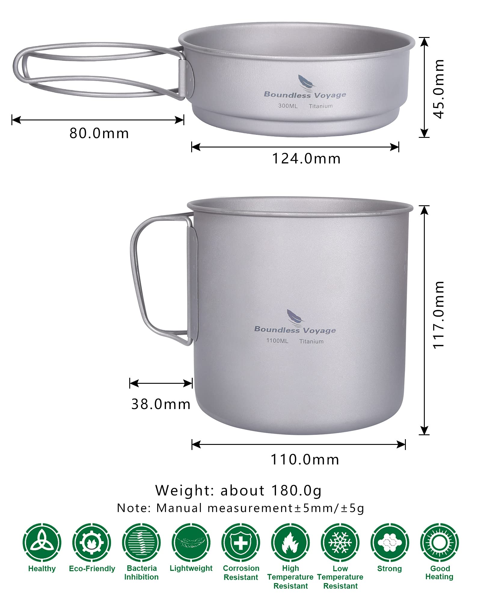 Boundless Voyage Ti2053C folding-handles enable compact packing