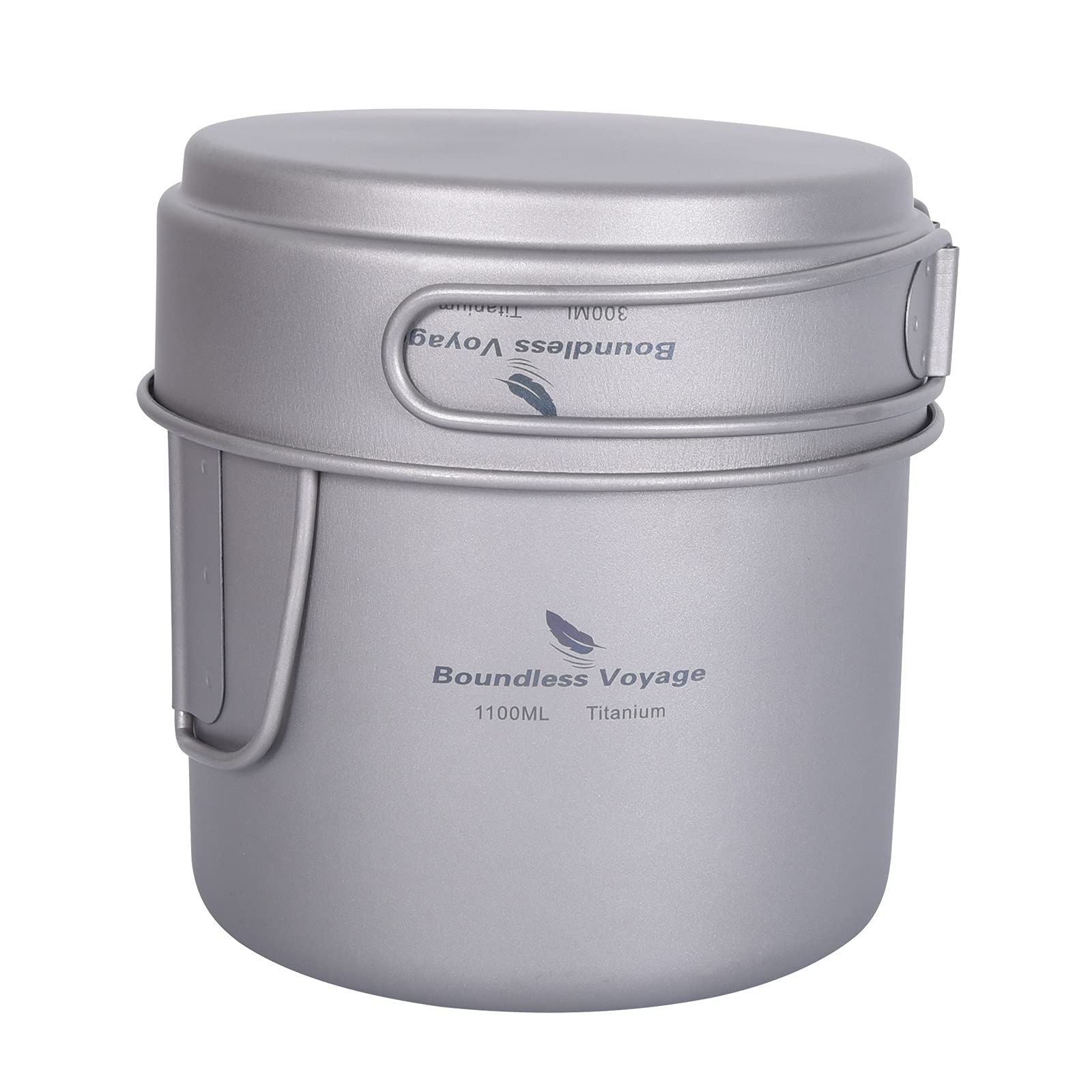 Boundless Voyage Ti2053C pot for outdoor cooking with 1100ml capacity