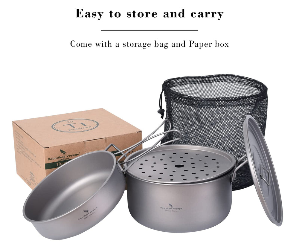 Boundless Voyage Ti2057C travel-ready set ideal for camping and picnics.