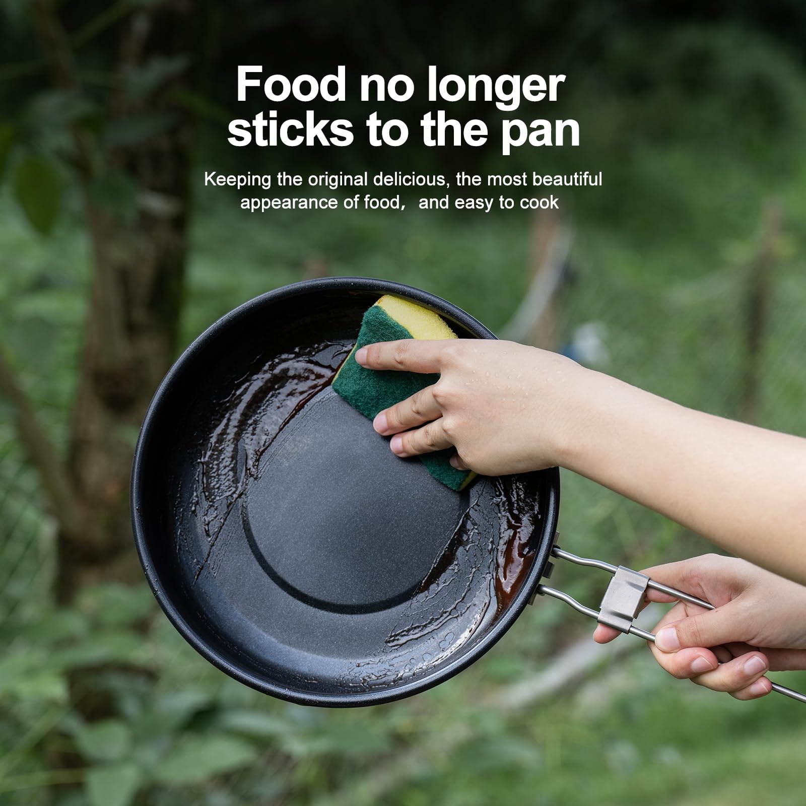 Boundless Voyage Ti2070C larger diameter 220mm for family-style meals outdoors.