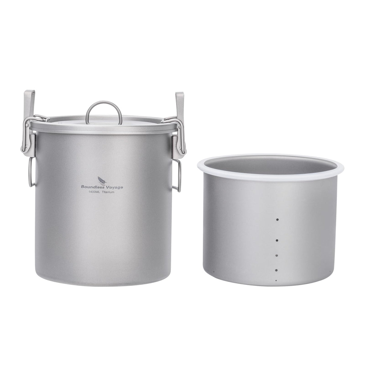 Boundless Voyage Ti2093 outdoor rice cooker assembly for versatile camping meals