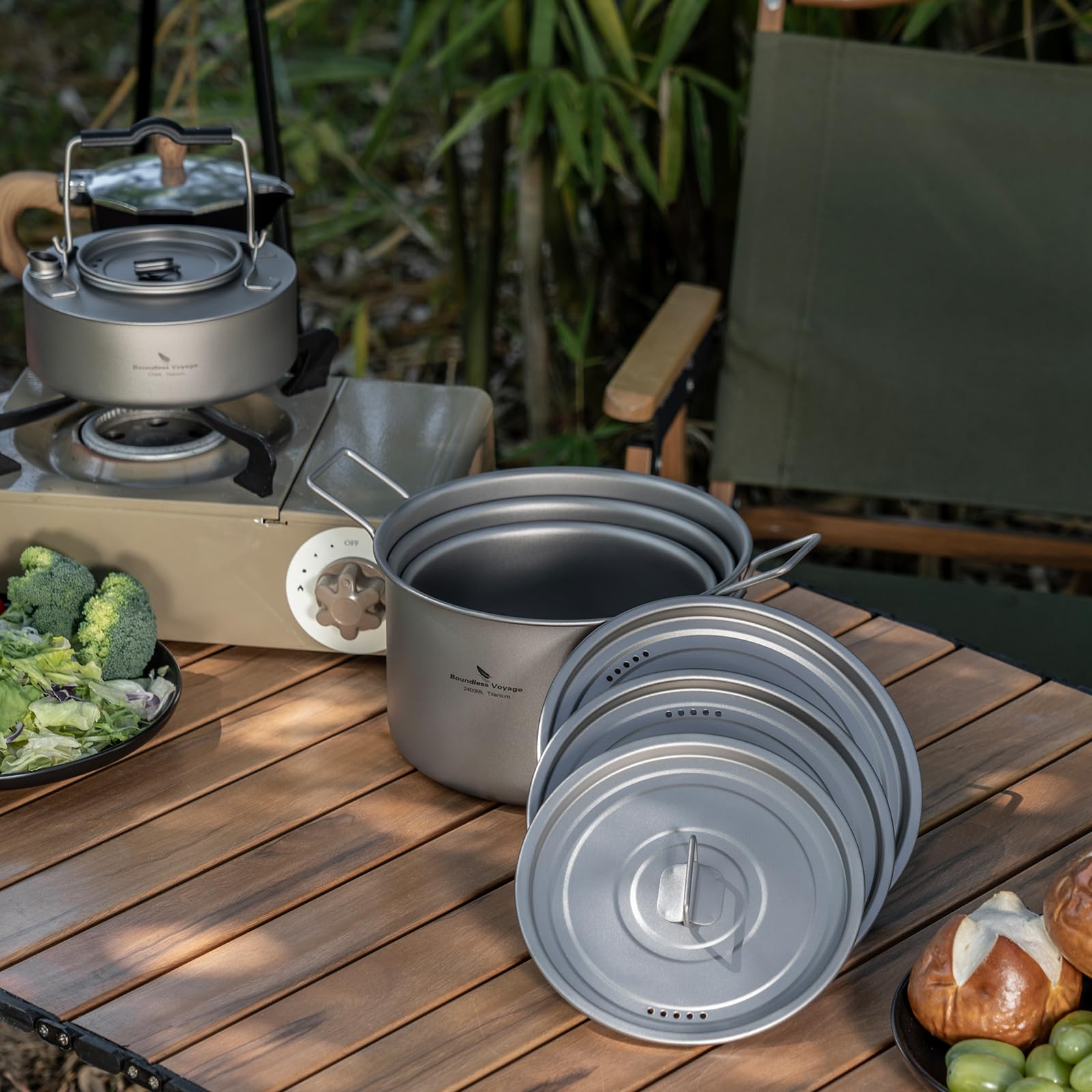 Boundless Voyage Ti2109C pot-direct-flame compatible for fast heating.