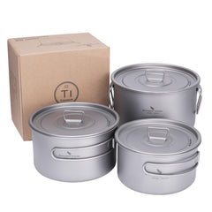 Boundless Voyage Ti2109C small pot open for quick trail meals.