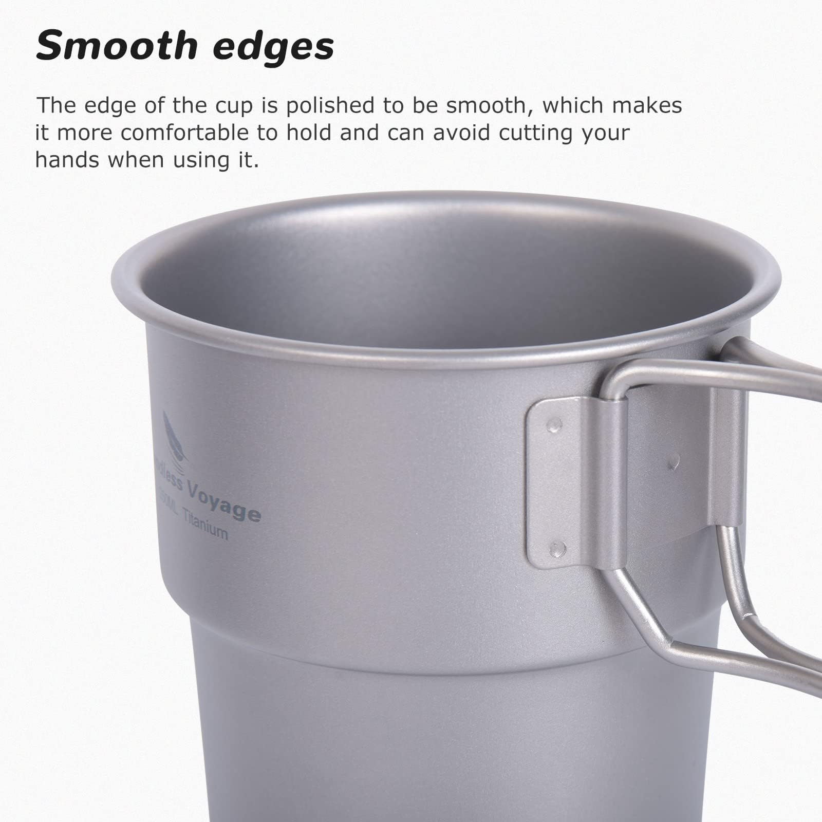 Boundless Voyage Ti3050D cup with storage bag included.