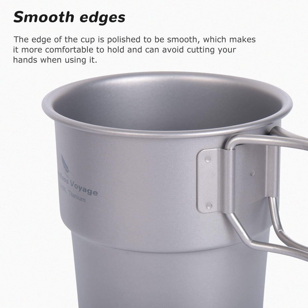 Boundless Voyage Ti3050D cup with storage bag included.