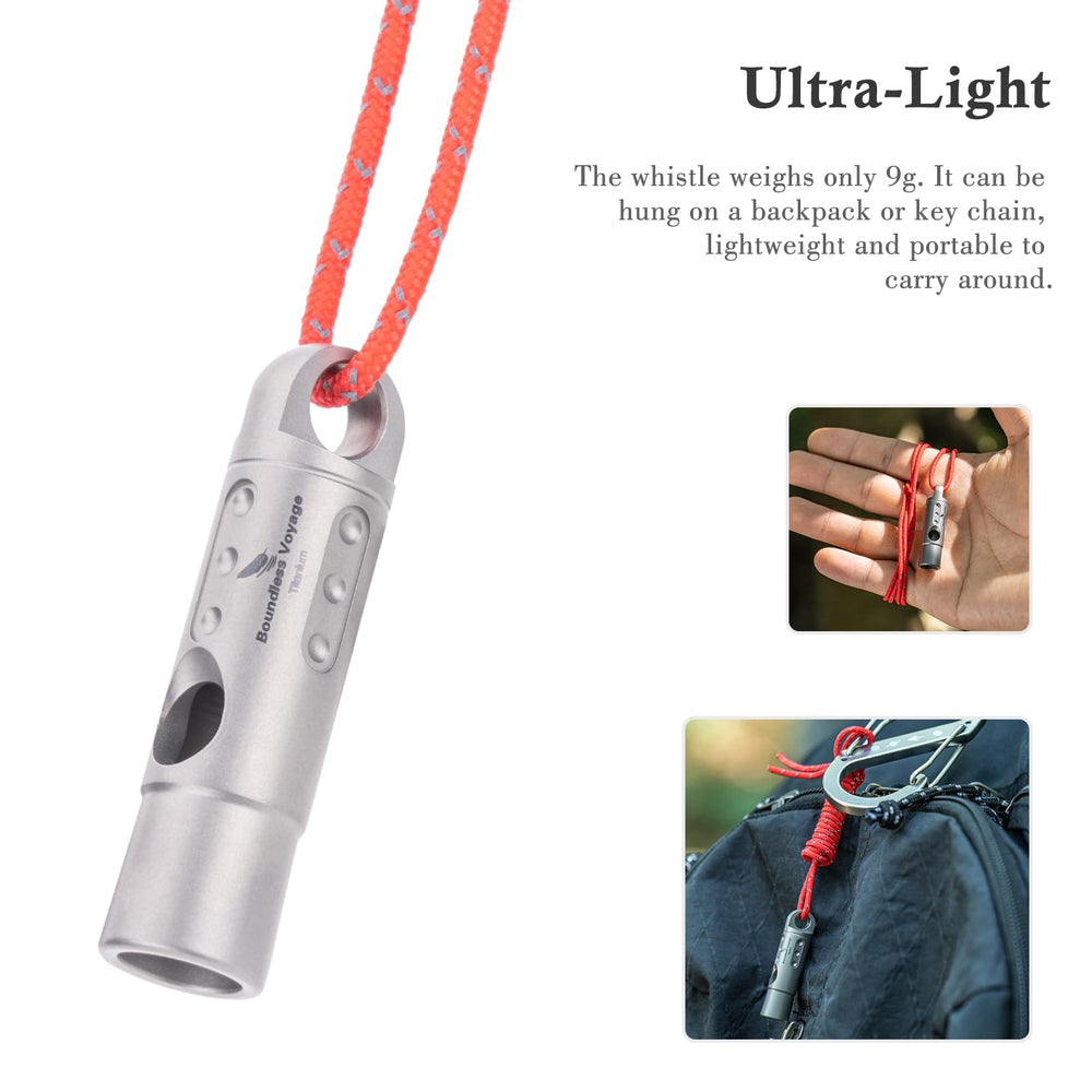 Boundless Voyage Ti9016 pea-less design ensures reliable signaling in wet conditions.