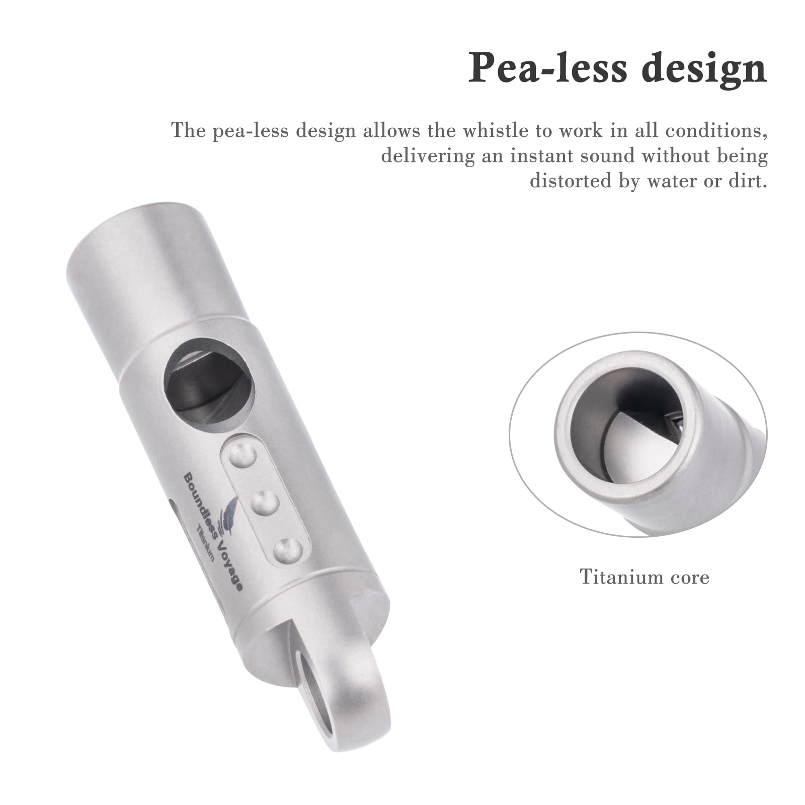 Boundless Voyage Ti9016 with lanyard attached for quick access during hikes and training.