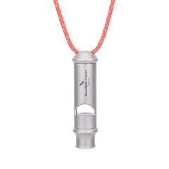 Boundless Voyage Ti9019O whistle close-up showing durable titanium finish.