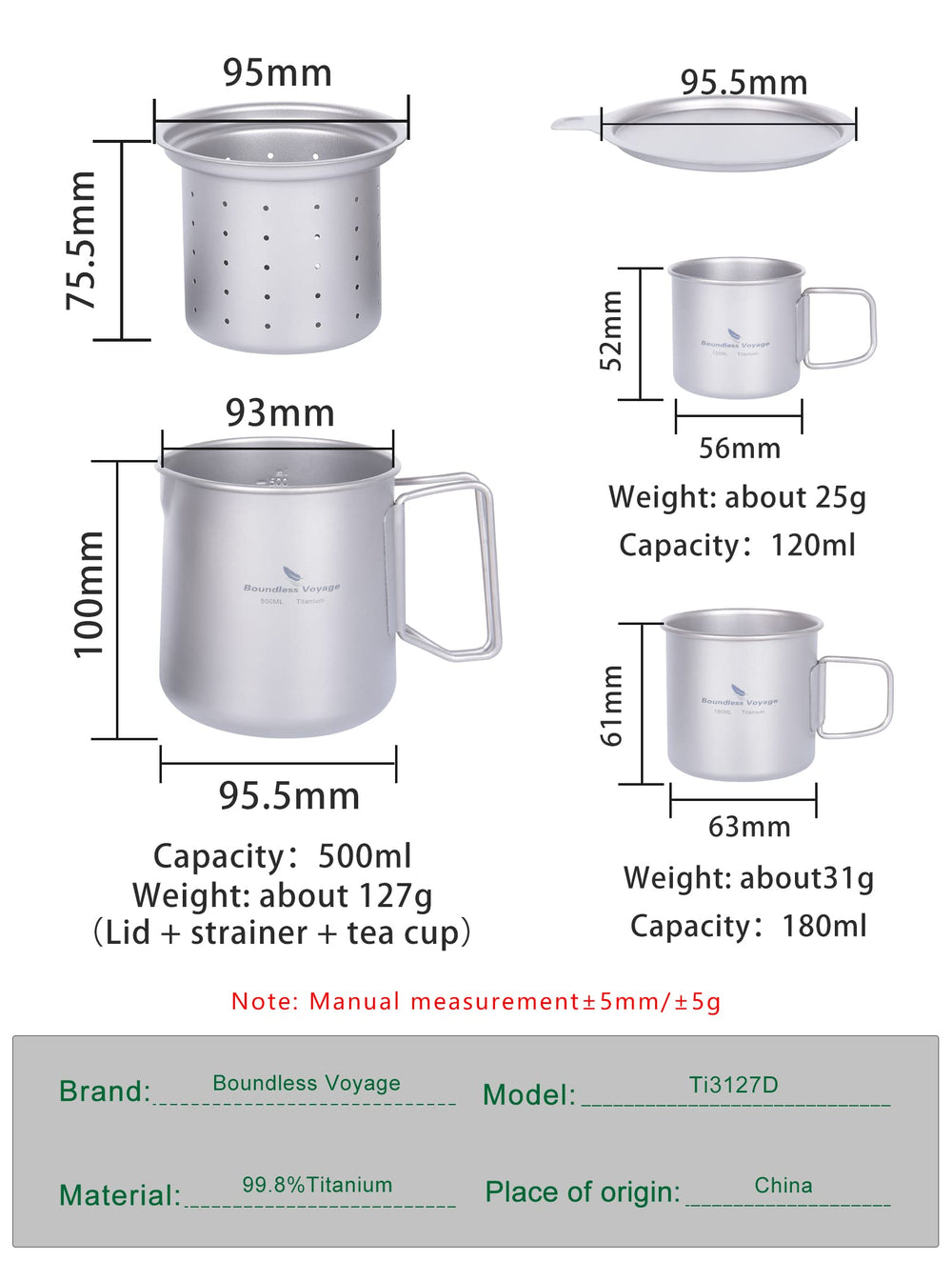 Boundless Voyage mug with folding handles for compact storage
