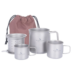 Boundless Voyage titanium 500ml mug with lid keeps tea hot during travel