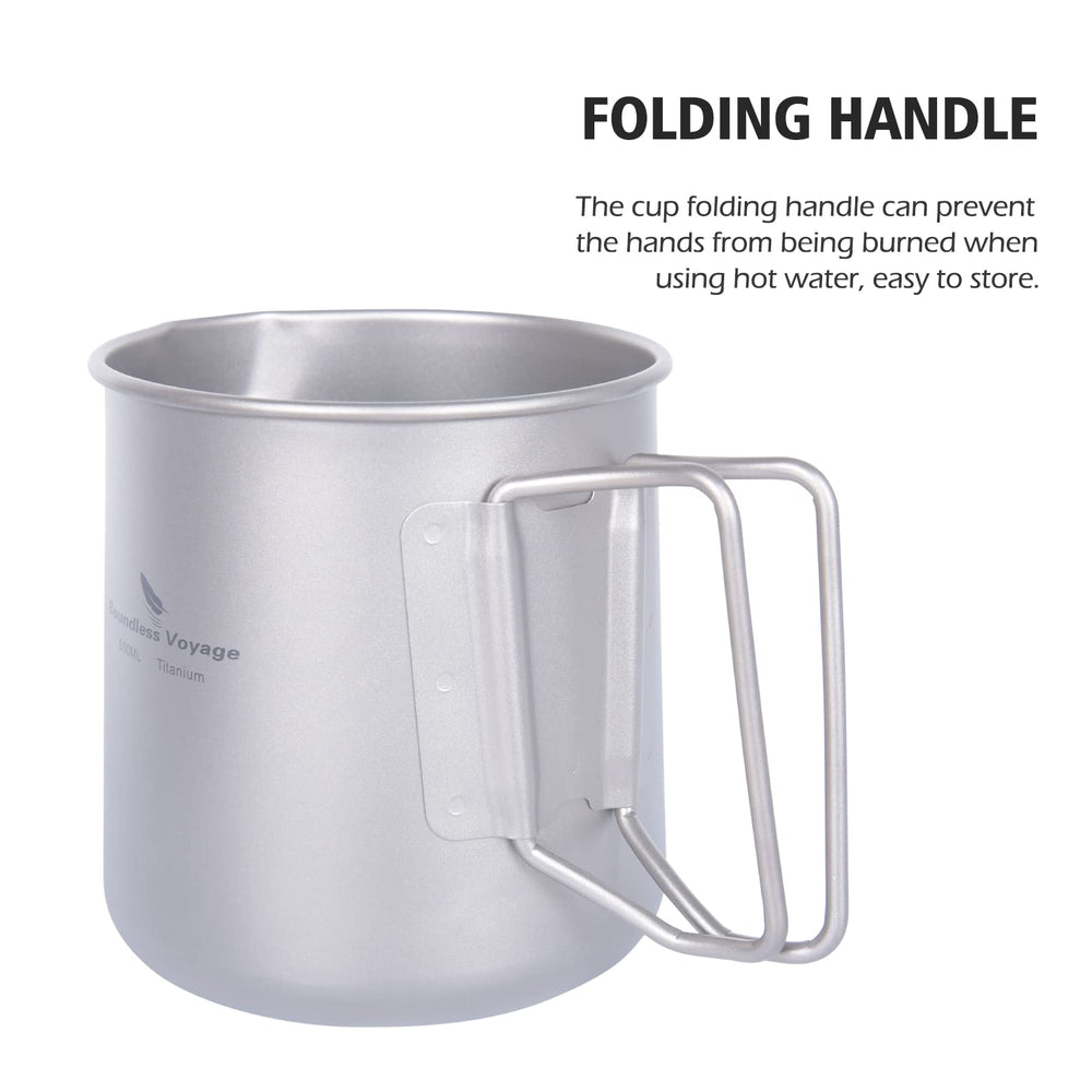 Boundless Voyage tea brewing outdoors with the 500ml mug