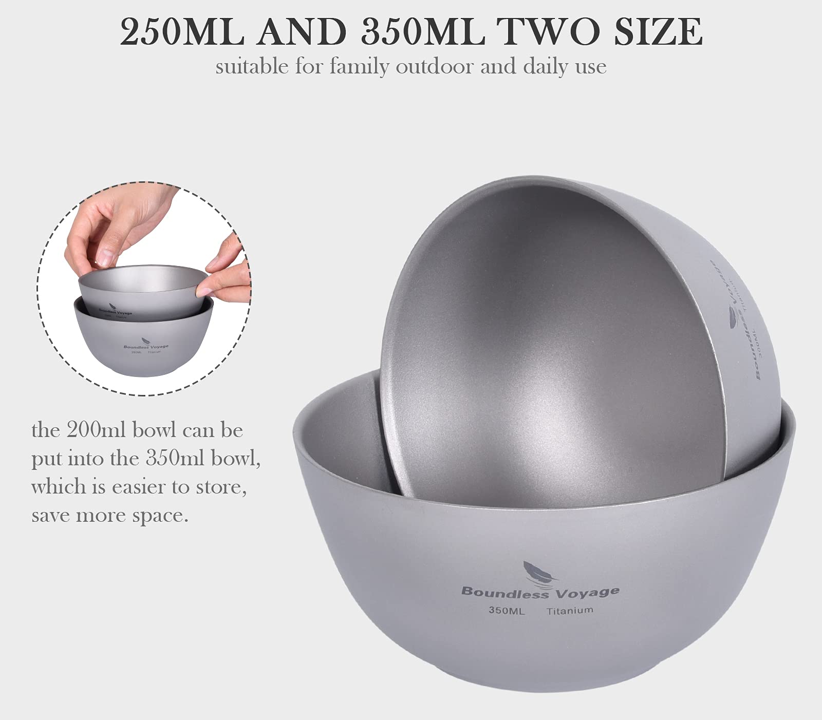 Boundless Voyage bowl bottom stamping prevents slipping on tables.