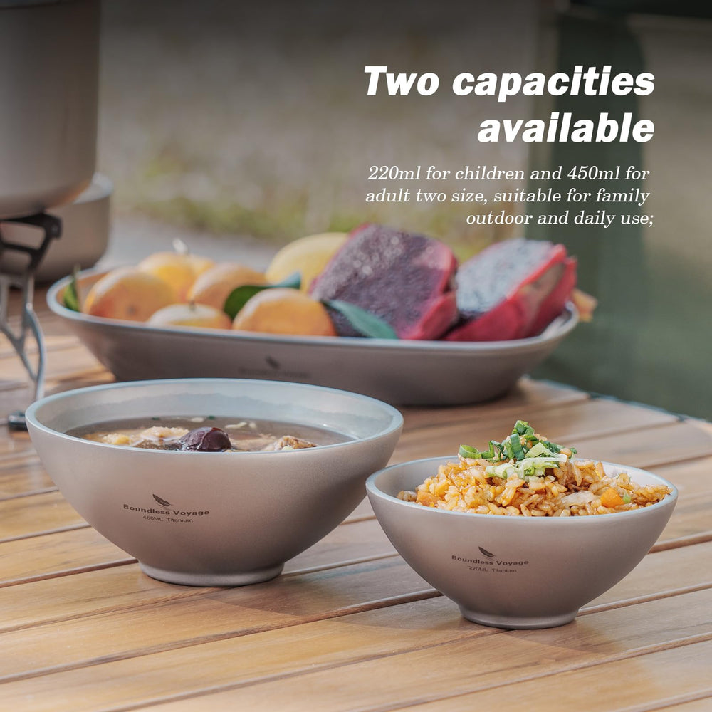 Boundless Voyage titanium bowl durability and anti-corrosion for long-term use.