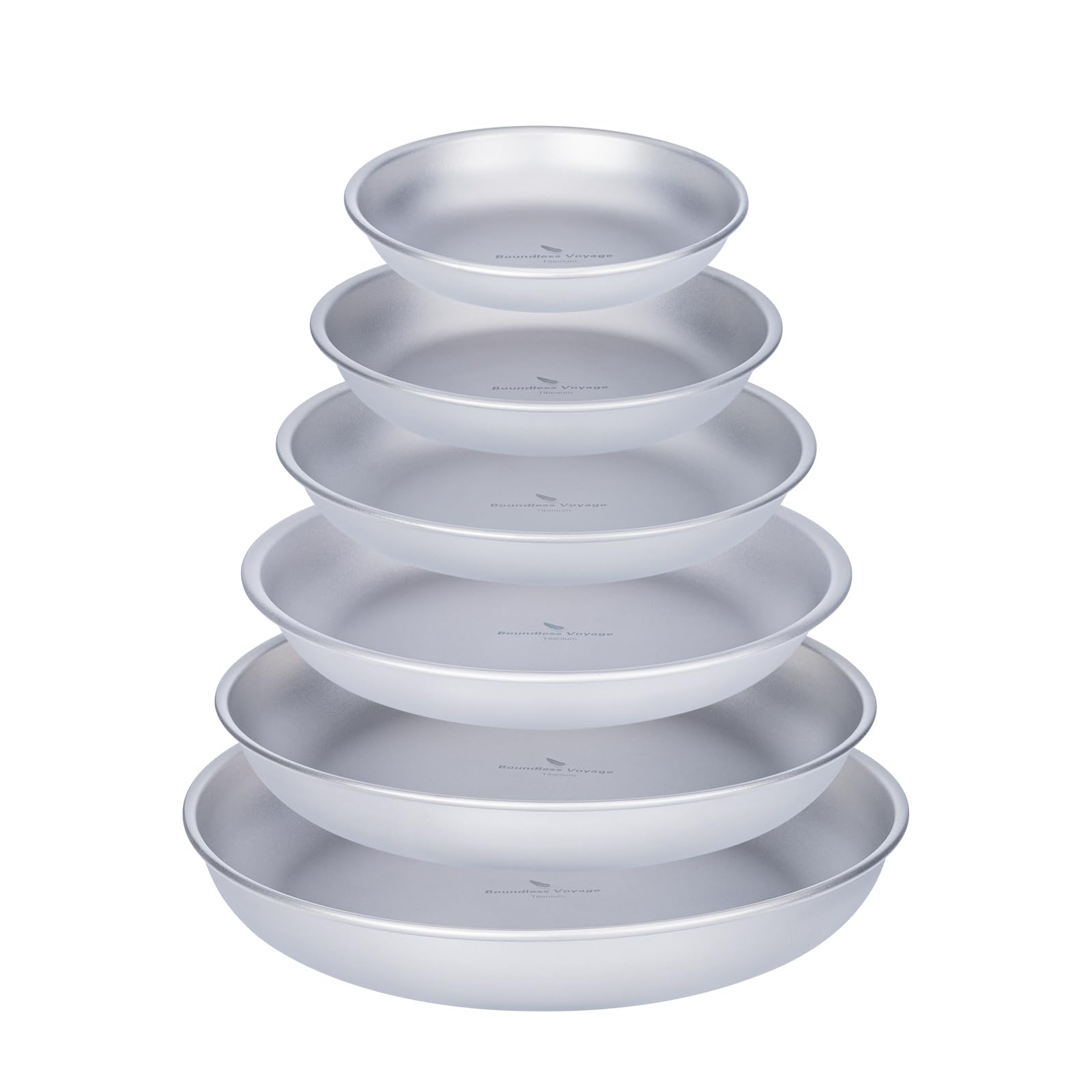 Boundless Voyage titanium camping plate dinner on a rugged table for outdoor meals.