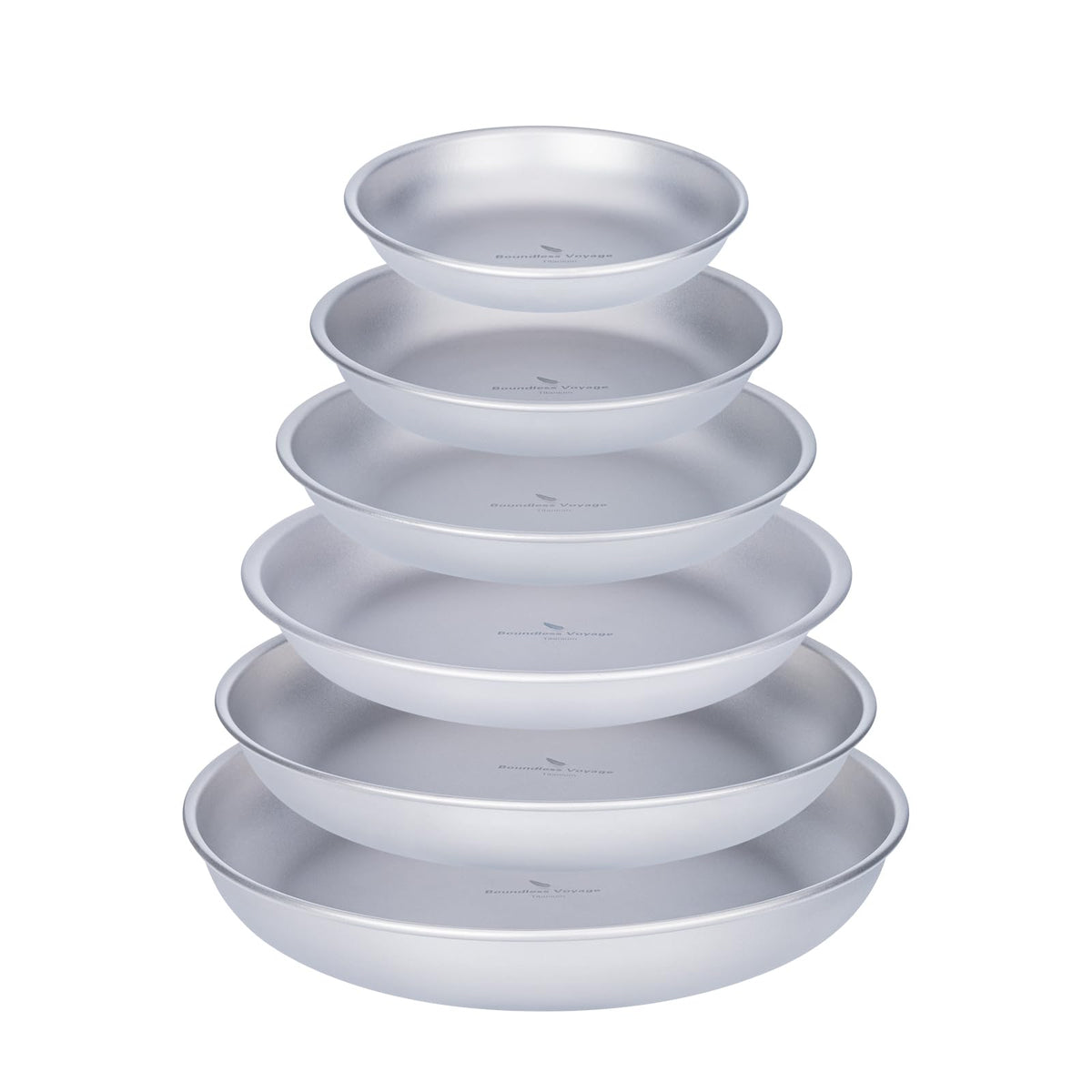 Boundless Voyage titanium camping plate dinner on a rugged table for outdoor meals.