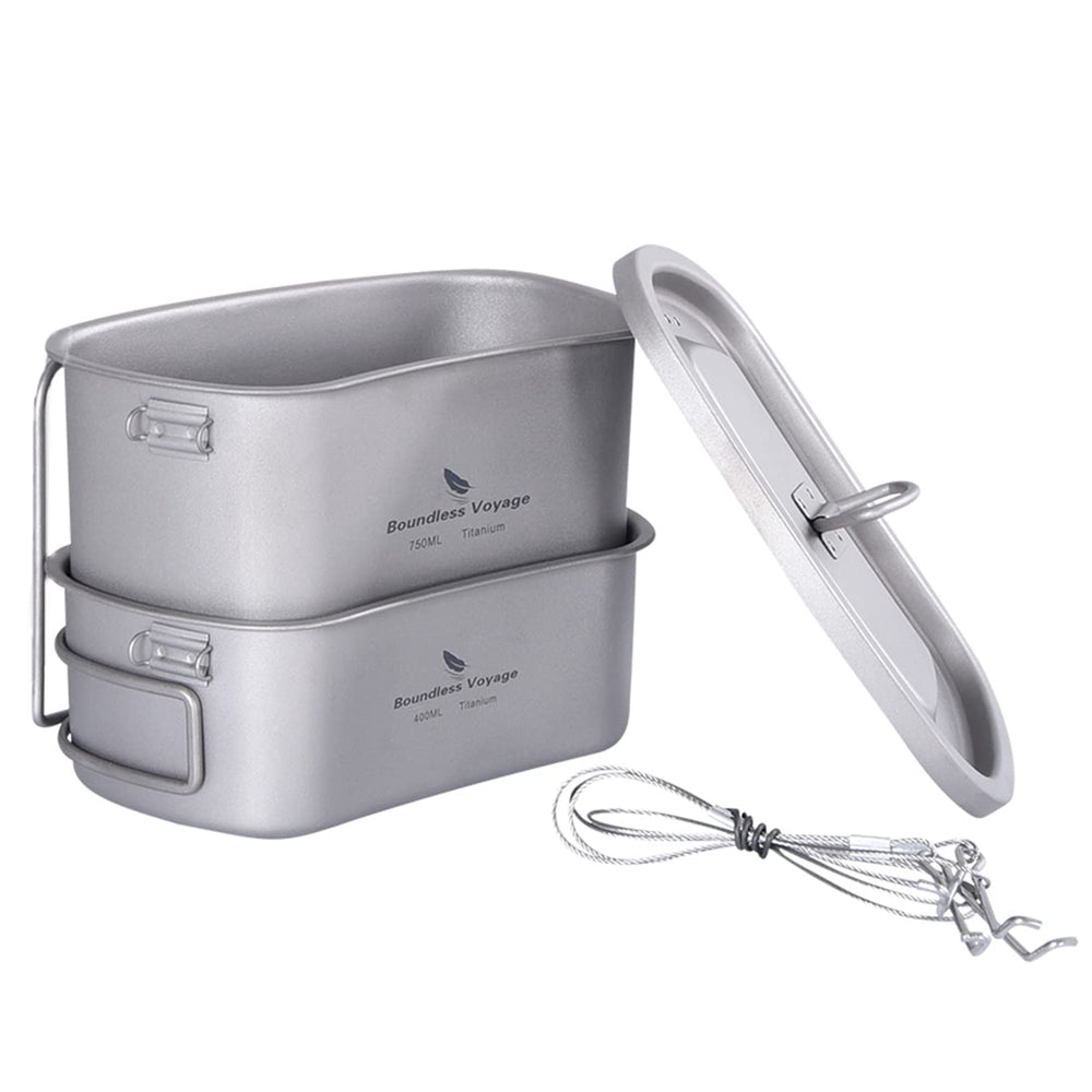 Boundless Voyage Ti15158C big cup with lid for easy outdoor meals.