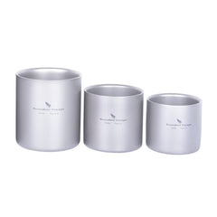 Boundless Voyage titanium cup 120ml front view highlights compact, portable insulation benefits