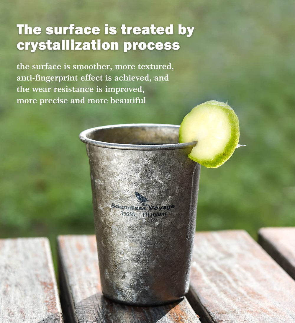 Boundless Voyage titanium cup demonstrates rust resistance in outdoor conditions