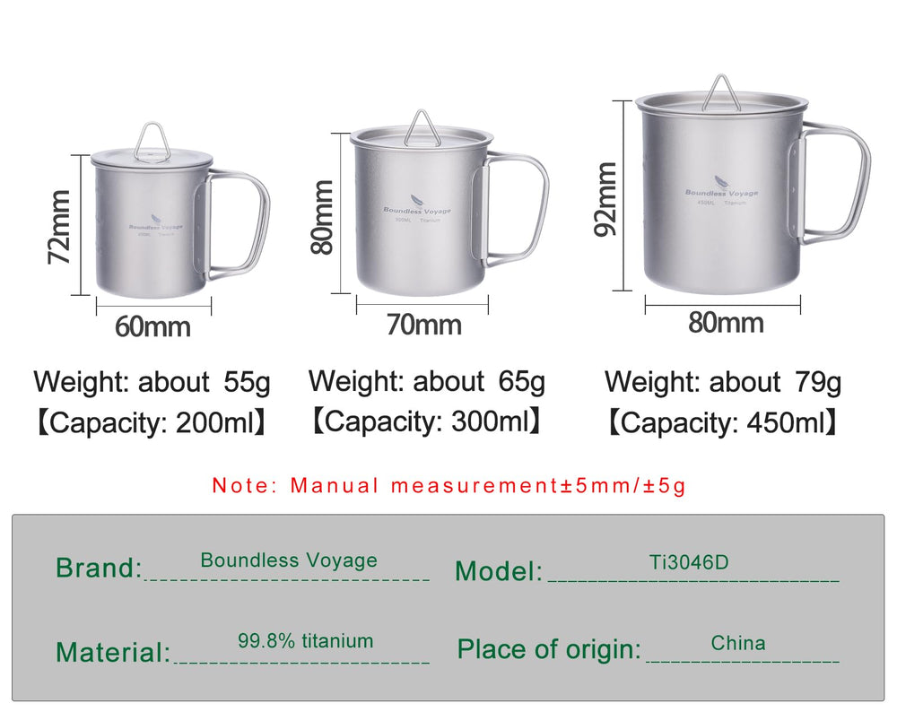 Boundless Voyage titanium cup on stove demonstrates open flame heating capability.