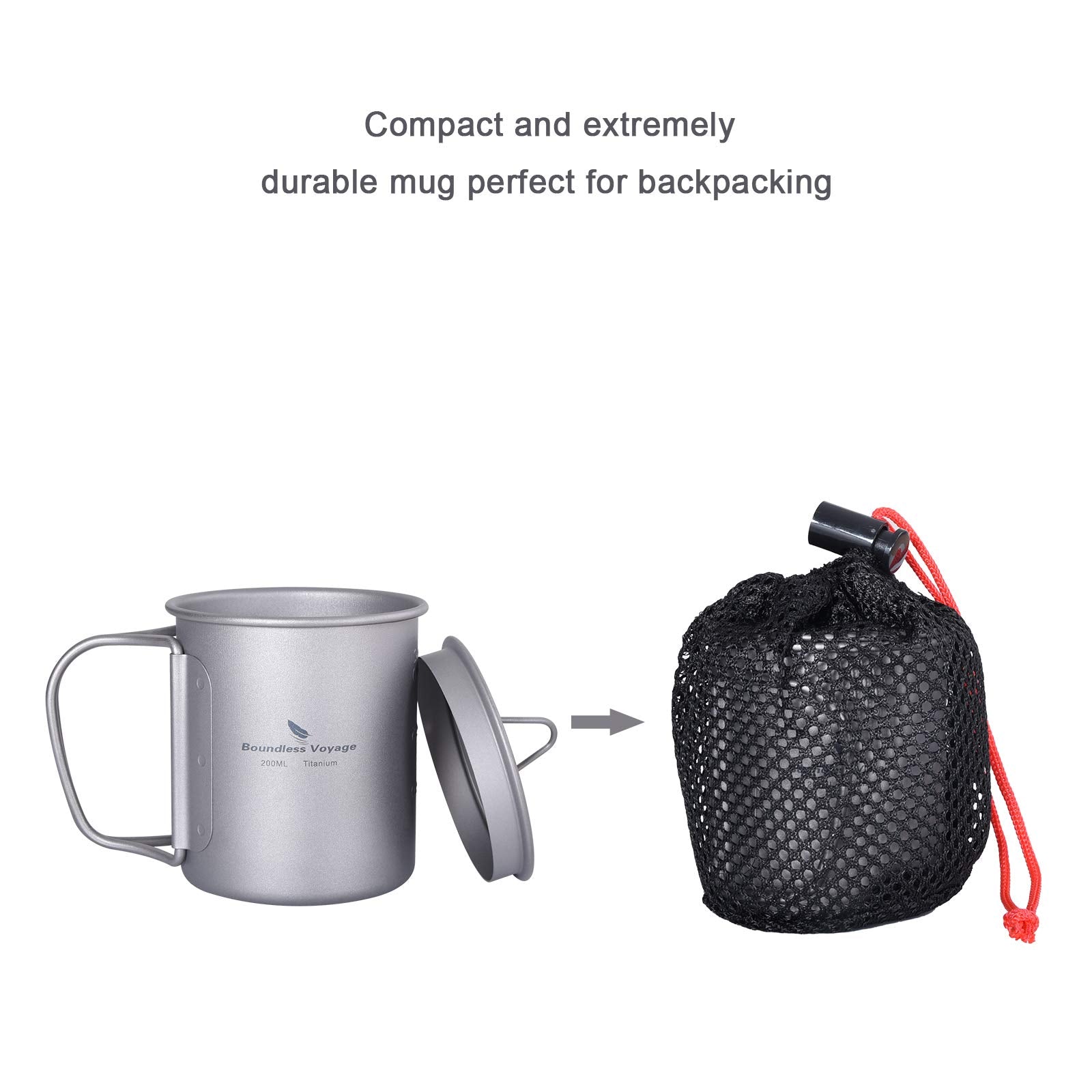 Boundless Voyage titanium cup remains rust-free and preserves flavor on trips