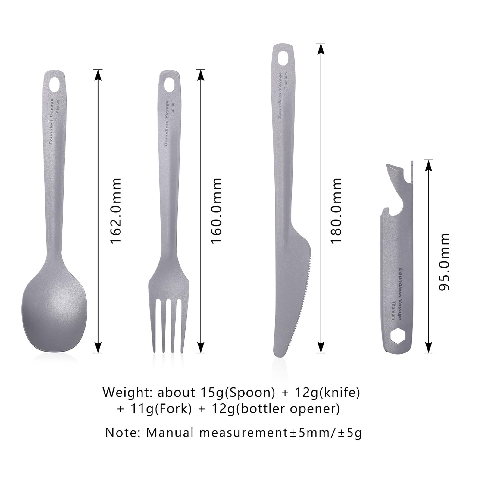 Boundless Voyage titanium knife – strong for outdoor prep.