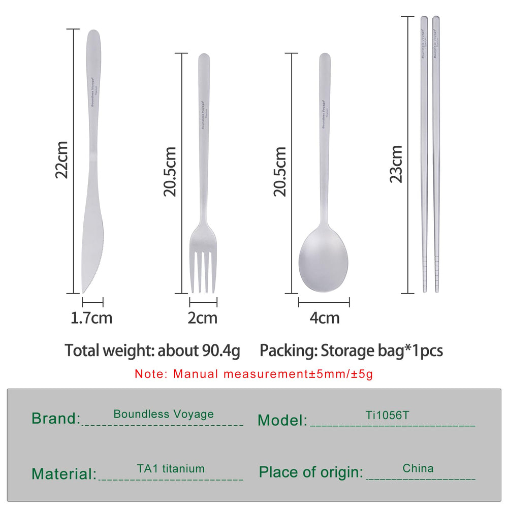 Boundless Voyage titanium cutlery spoon perfect for trails and picnics.