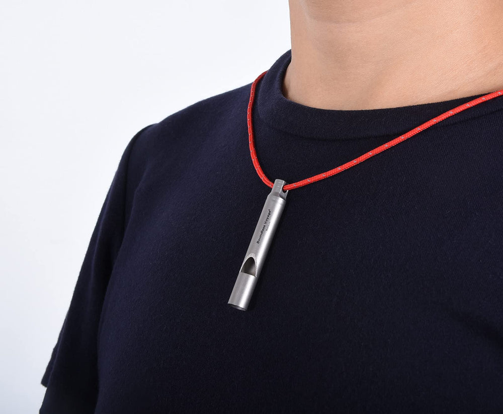 Durable titanium body of Boundless Voyage whistle resists corrosion