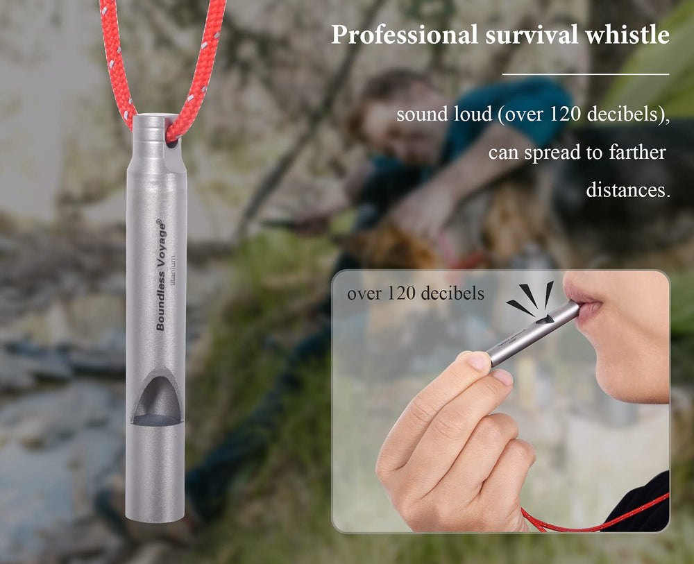 Boundless Voyage whistle with lanyard for quick access during activities