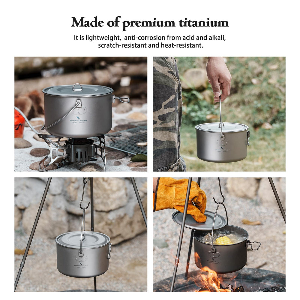 Boundless Voyage hanging pot lid vent holes illustrate draining capability and quick venting