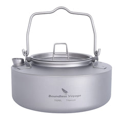 Boundless Voyage titanium kettle 700ml for ultralight backpacking