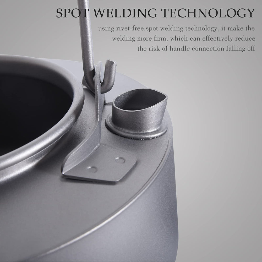 Boundless Voyage kettle with mesh sack, simple packing for camping trips.