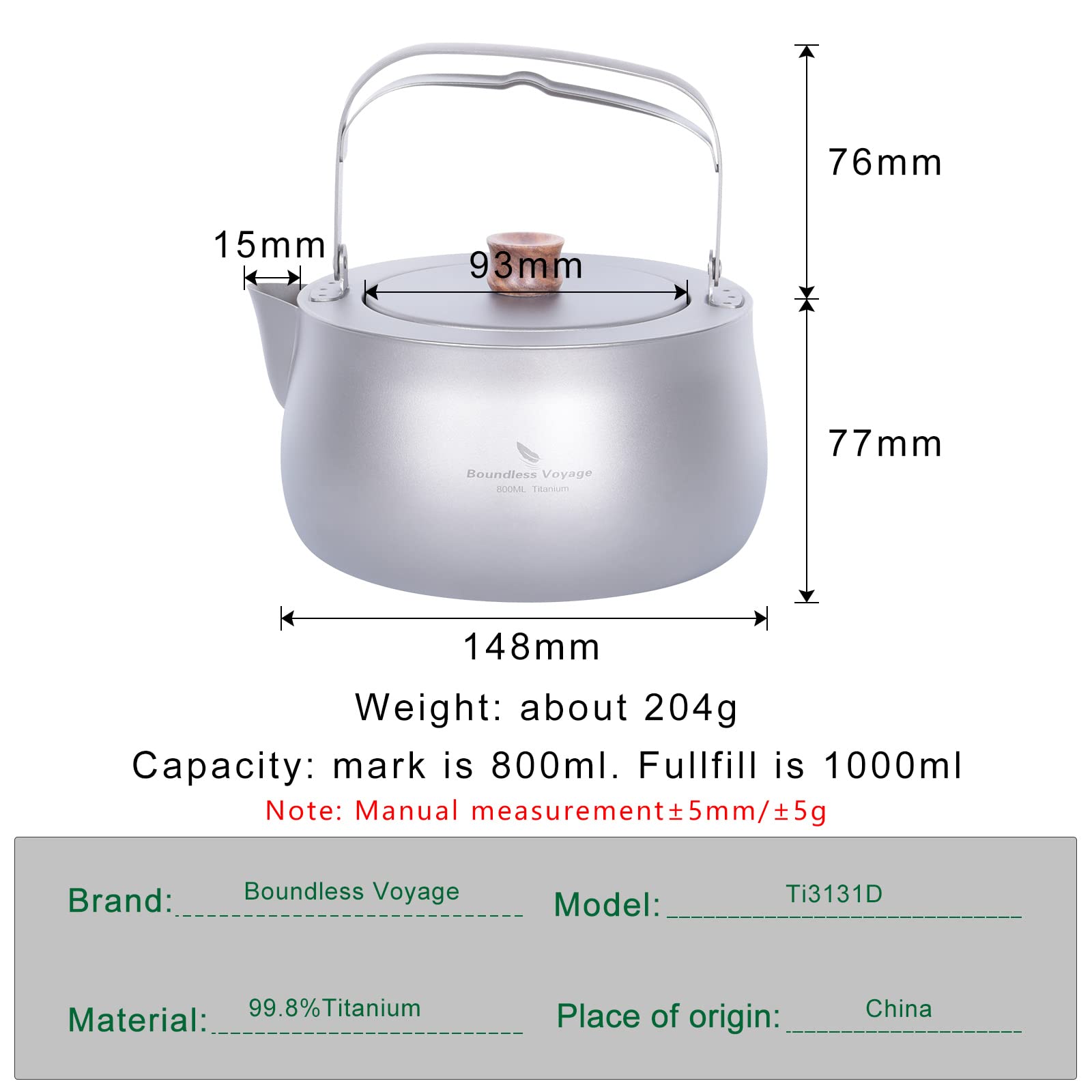 Boundless Voyage titanium kettle spout filter showcasing clean tea without loose leaves.
