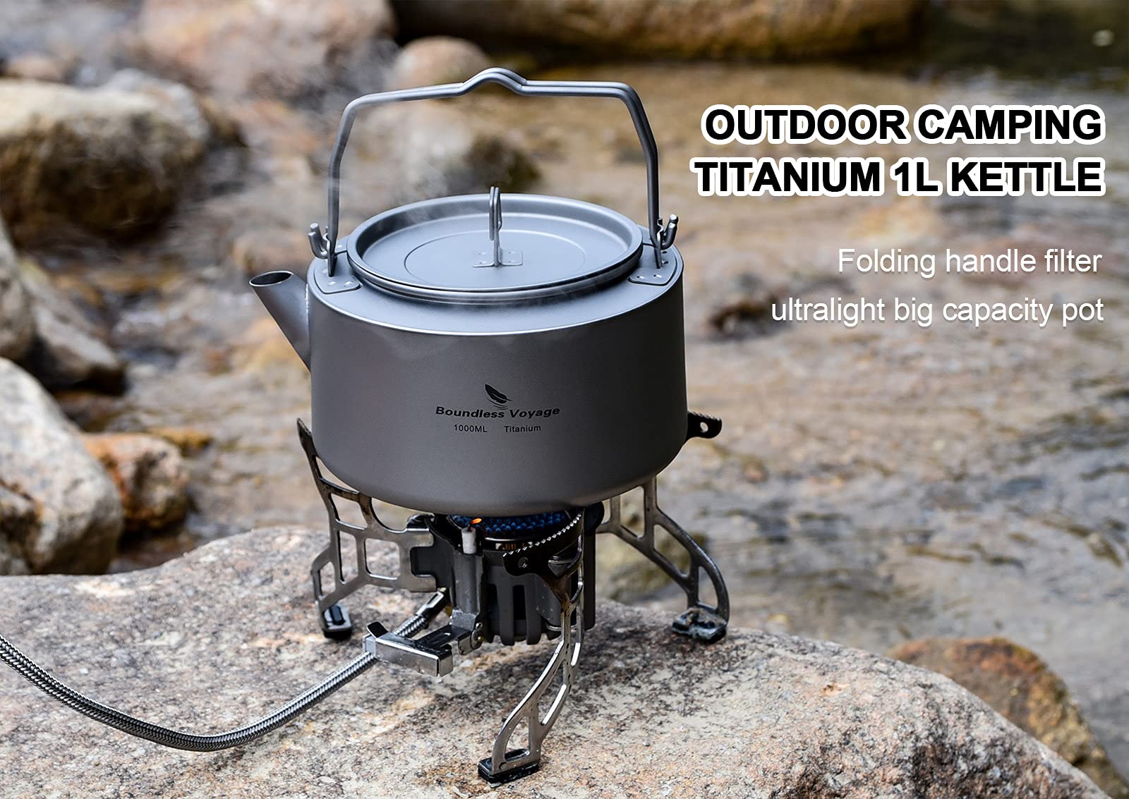Boundless Voyage titanium kettle storage bag for tidy transport.