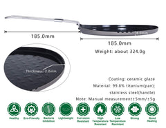 Boundless Voyage titanium pan with thick base for even heating on camp stoves