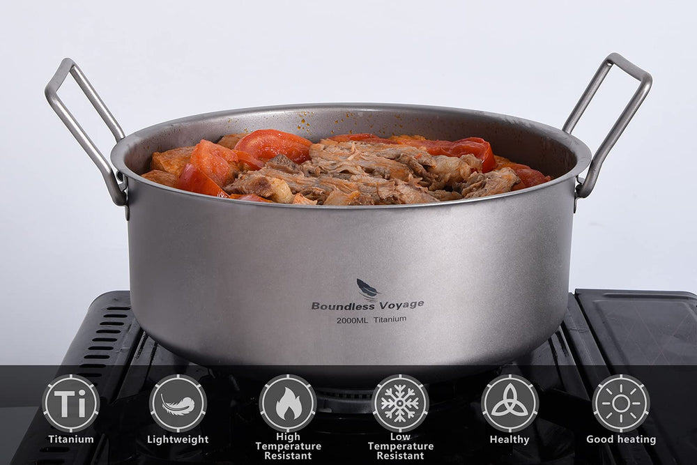 Boundless Voyage induction-compatible pot heats evenly on compatible stoves.