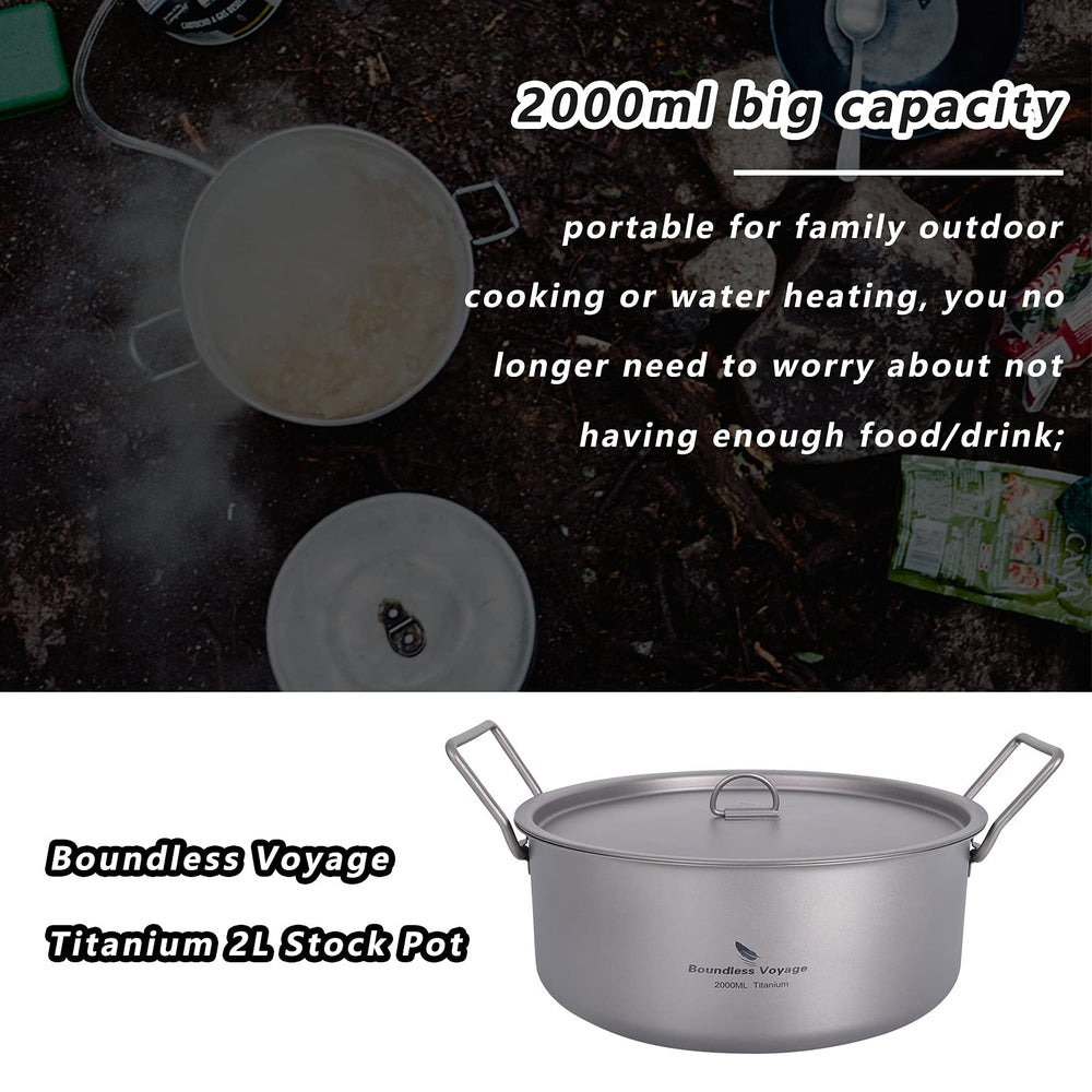 Boundless Voyage pot in use over a camp stove with bubbling water.