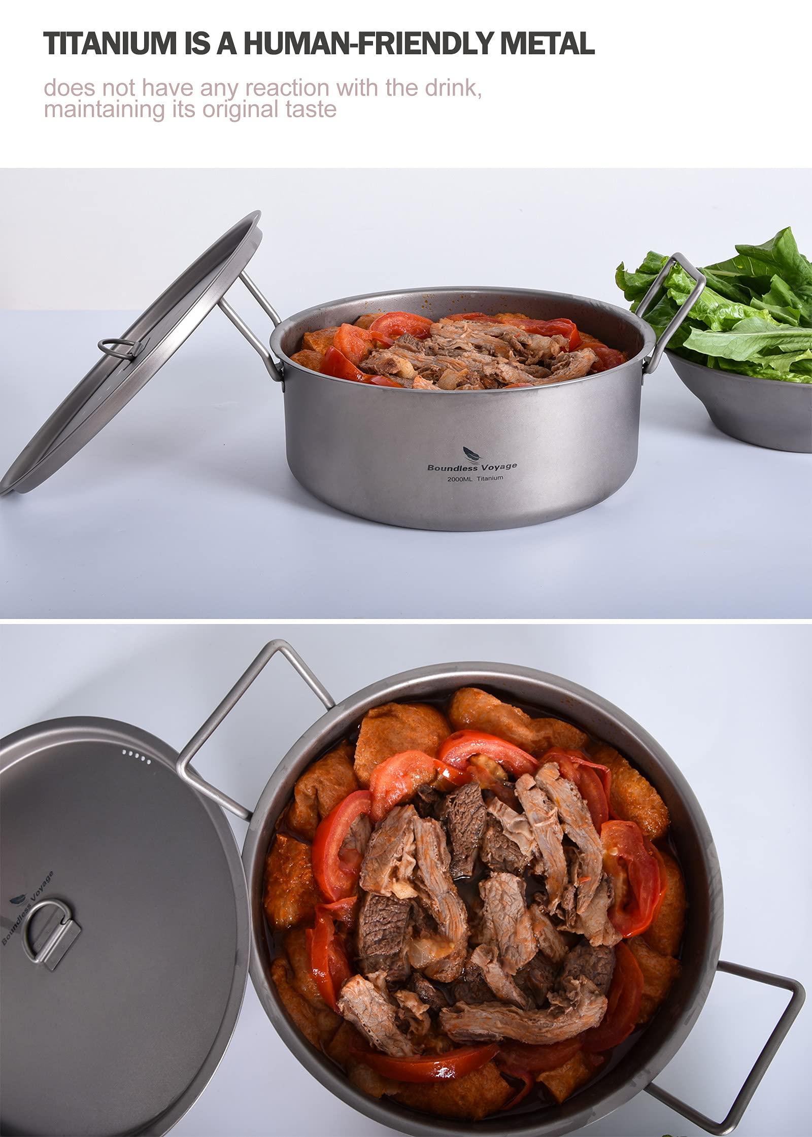 Boundless Voyage 2L pot great for group meals on trips.