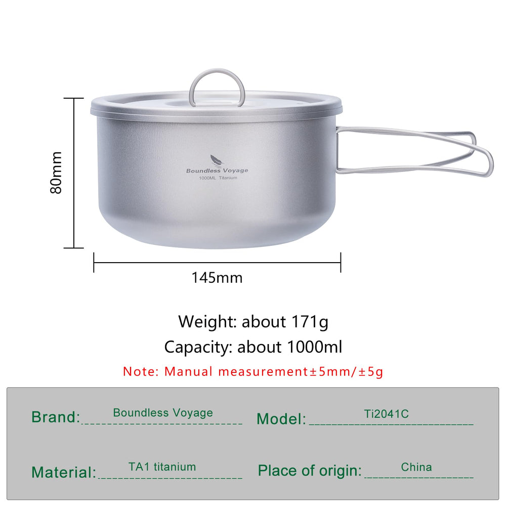 Boundless Voyage titanium pot lid notch enables quick, safe lid handling.