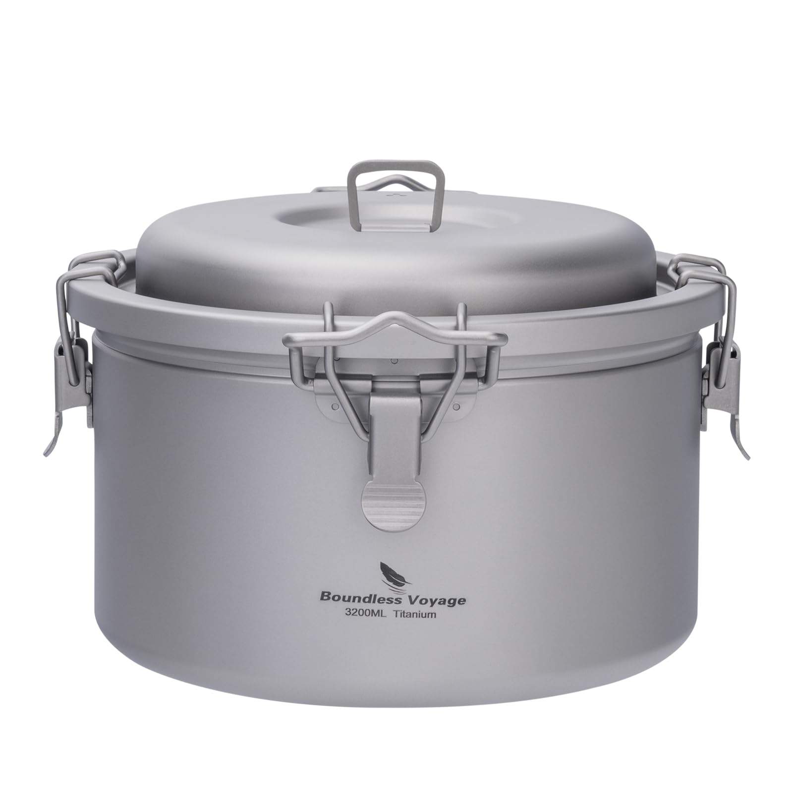 Boundless Voyage Titanium Pot outer pot 3.2L enables durable outdoor cooking.