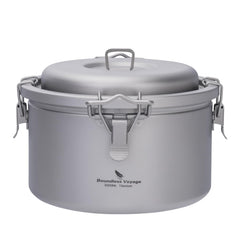 Boundless Voyage Titanium Pot outer pot 3.2L enables durable outdoor cooking.