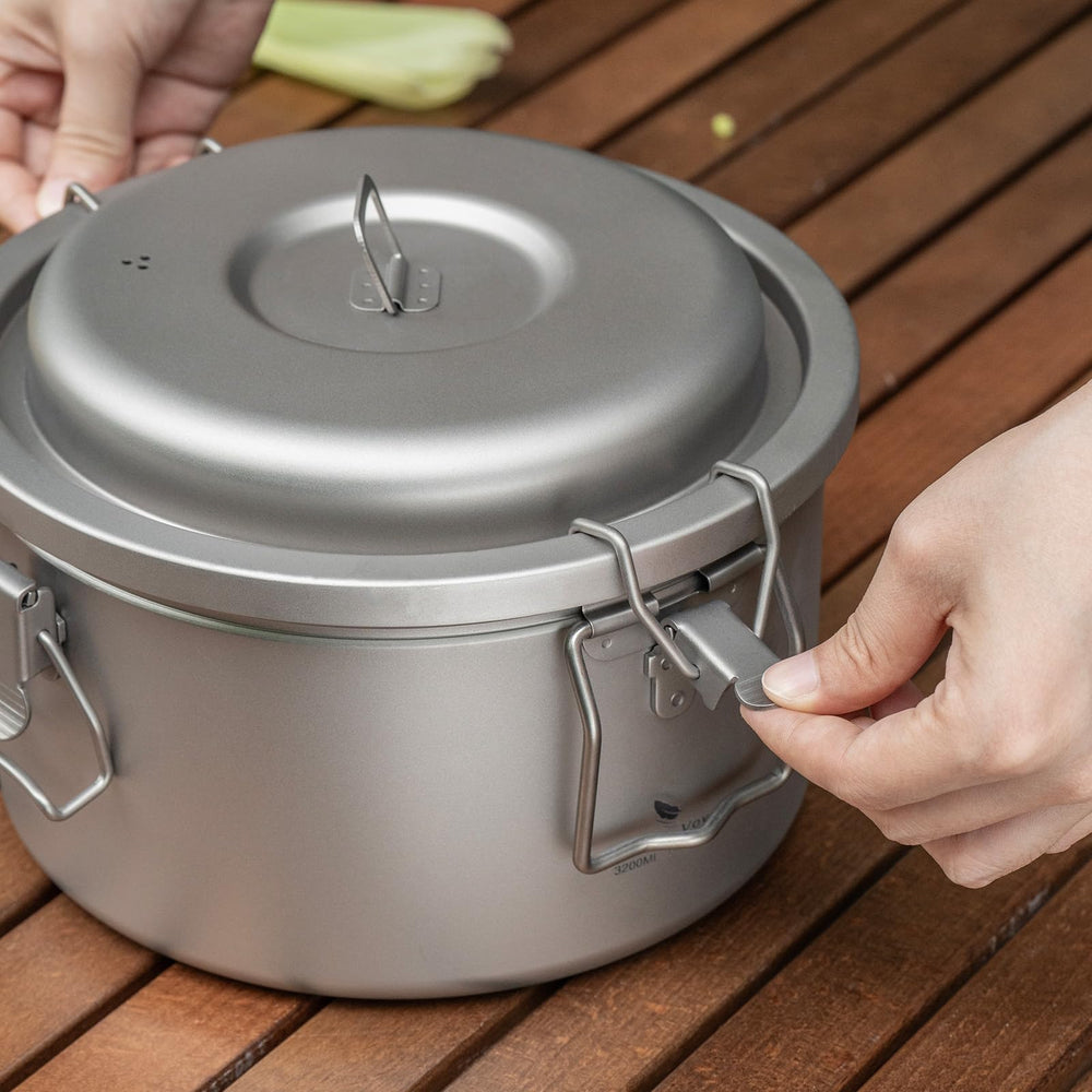 Boundless Voyage Titanium Pot ultralight portable design for home and outdoors.
