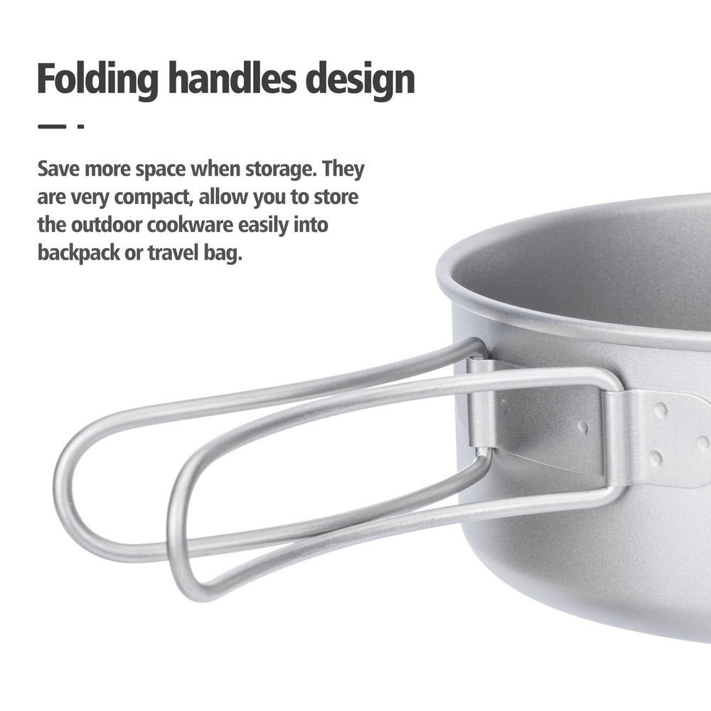 Boundless Voyage stackable titanium pots simplify travel packing.