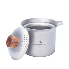 Boundless Voyage titanium teacup 125ml stackable design for compact backpacking