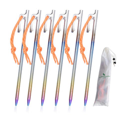 Boundless Voyage titanium tent stake 20cm provides strong ground hold in varied soils.