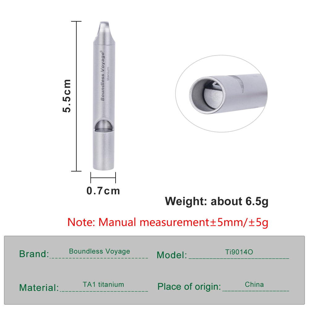 Boundless Voyage 120dB emergency whistle ready to signal in outdoor emergencies