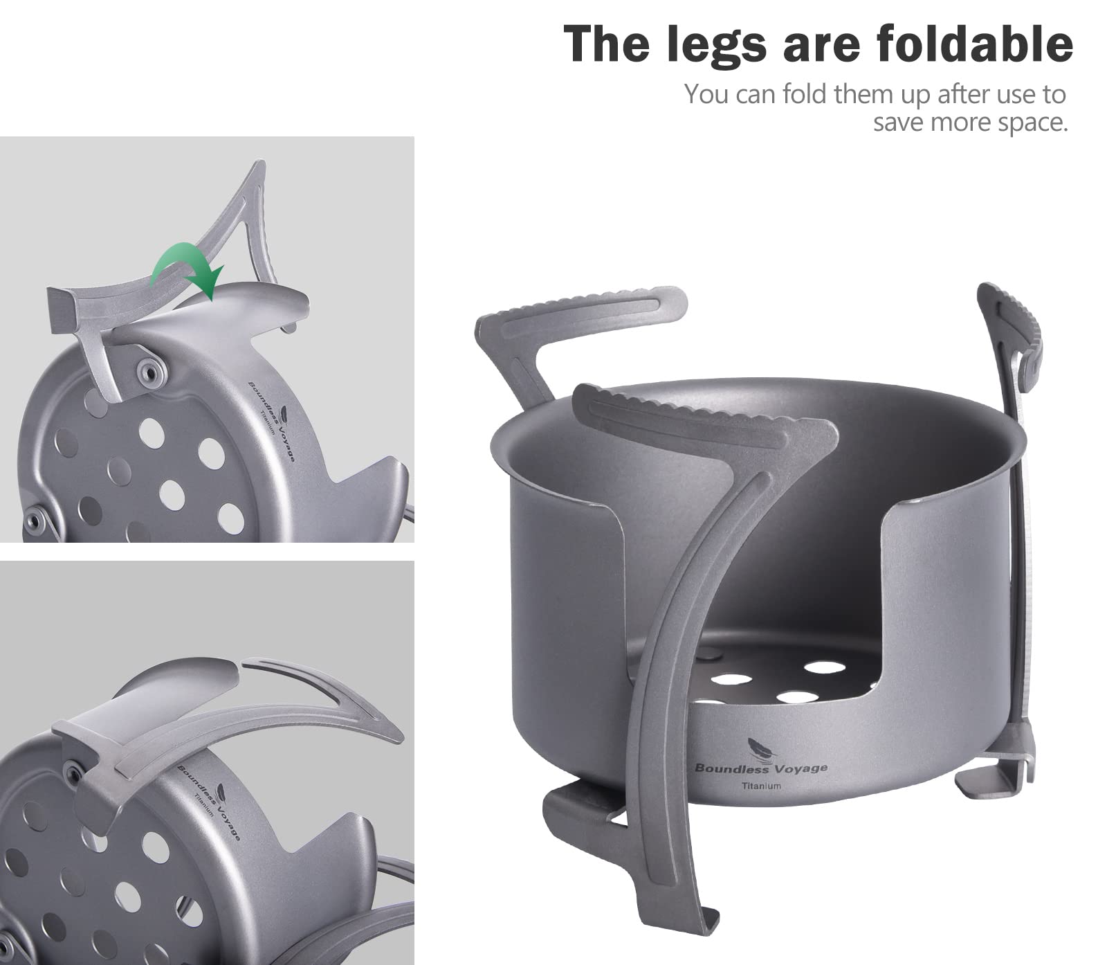 Boundless Voyage ultralight backpacking stove ideal for remote trips